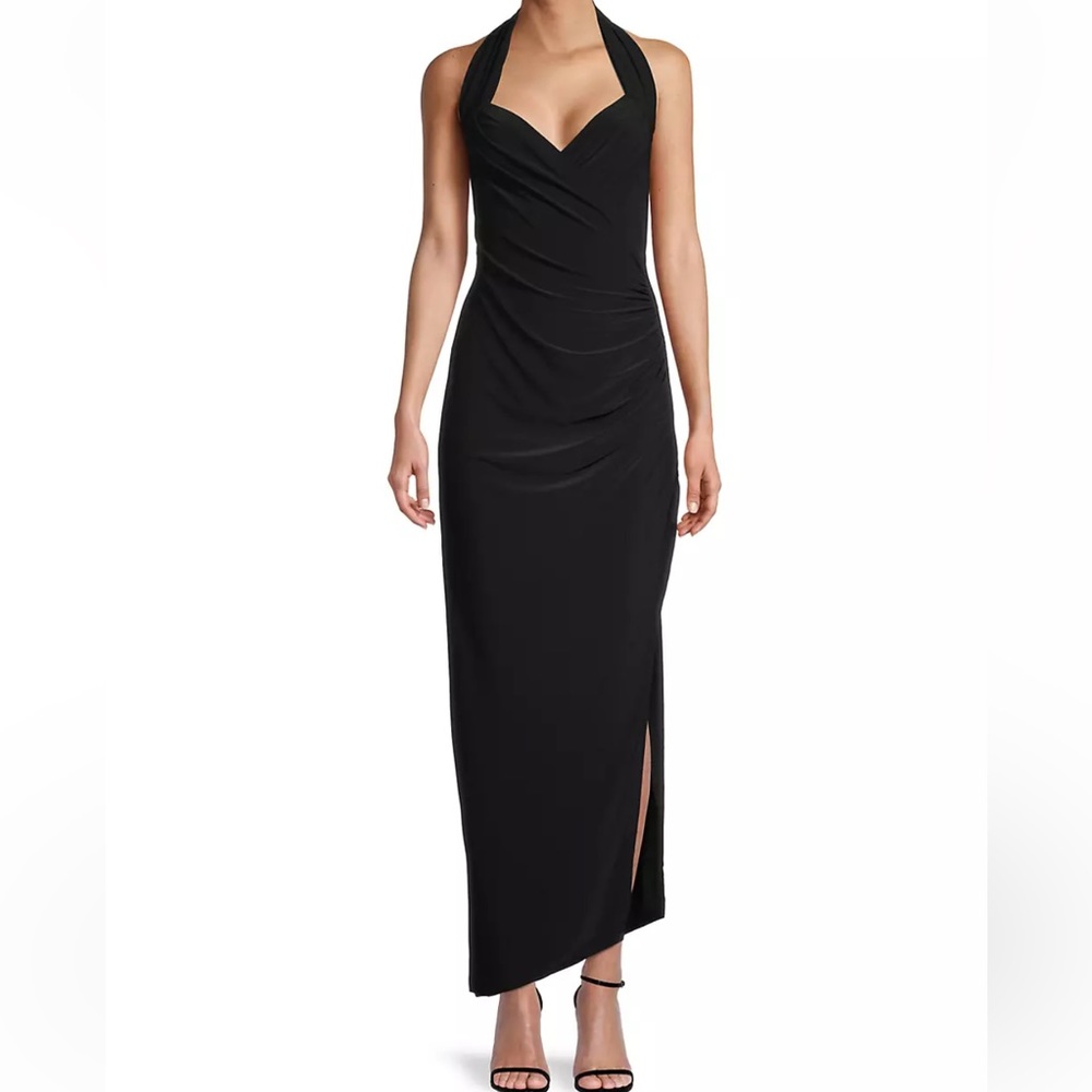 Norma Kamali Halter Drape Gown